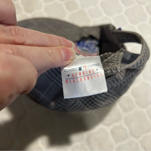 Chicago Cubs Hat Cap Woman's Houndstooth Strap Back MLB Baseball Fan Favorite - Picture 9 of 11